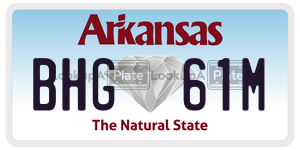 BHG61M  license plate in AR