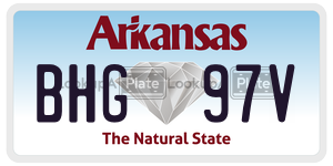 BHG97V  license plate in AR
