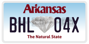 BHL04X  license plate in AR