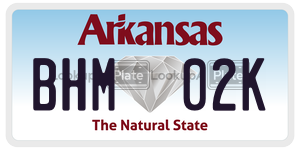 BHM02K  license plate in AR