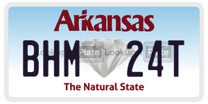 BHM24T  license plate in AR