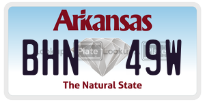 BHN49W  license plate in AR