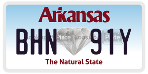 BHN91Y  license plate in AR