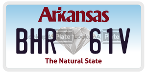 BHR61V  license plate in AR