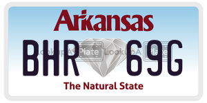 BHR69G  license plate in AR