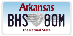 BHS80M  license plate in AR