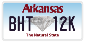 BHT12K  license plate in AR