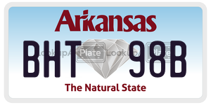 BHT98B  license plate in AR