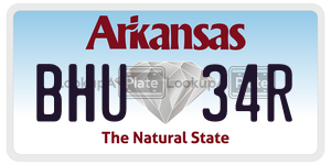 BHU34R  license plate in AR