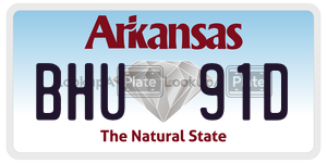 BHU91D  license plate in AR