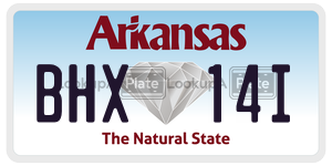 BHX14I  license plate in AR