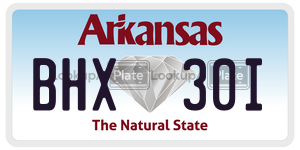 BHX30I  license plate in AR