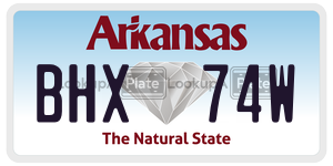 BHX74W  license plate in AR