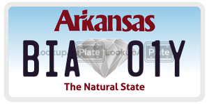 BIA01Y  license plate in AR