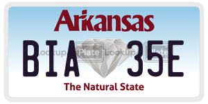 BIA35E  license plate in AR