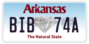 BIB74A  license plate in AR