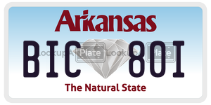BIC80I  license plate in AR