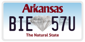 BIE57U  license plate in AR