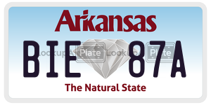 BIE87A  license plate in AR