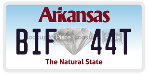 BIF44T  license plate in AR