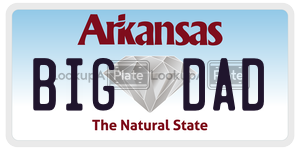 BIGDAD  license plate in AR
