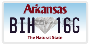 BIH16G  license plate in AR