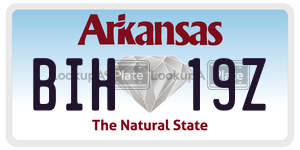 BIH19Z  license plate in AR