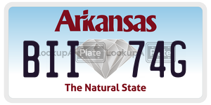 BII74G  license plate in AR
