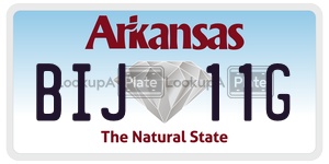 BIJ11G  license plate in AR
