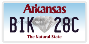 BIK28C  license plate in AR