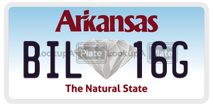 BIL16G  license plate in AR
