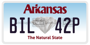 BIL42P  license plate in AR