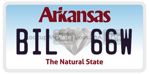 BIL66W  license plate in AR