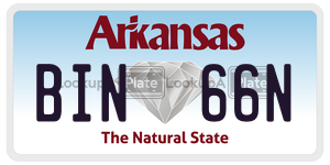 BIN66N  license plate in AR