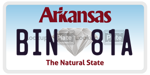 BIN81A  license plate in AR