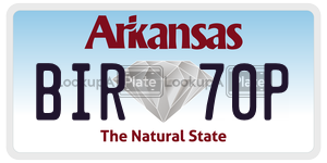 BIR70P  license plate in AR