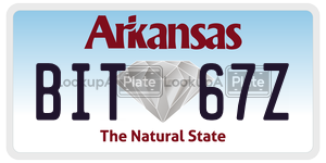 BIT67Z  license plate in AR