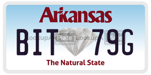 BIT79G  license plate in AR