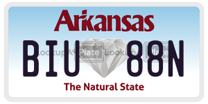BIU88N  license plate in AR