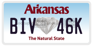 BIV46K  license plate in AR
