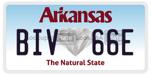 BIV66E  license plate in AR