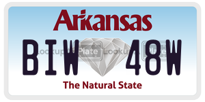 BIW48W  license plate in AR