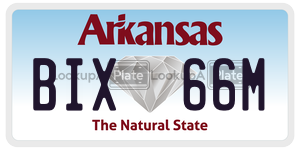 BIX66M  license plate in AR