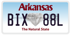 BIX88L  license plate in AR