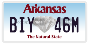 BIY46M  license plate in AR