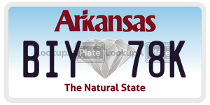 BIY78K  license plate in AR