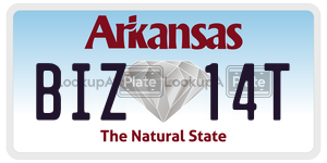 BIZ14T  license plate in AR