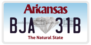 BJA31B  license plate in AR