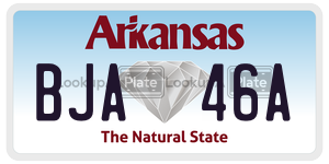 BJA46A  license plate in AR