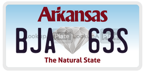 BJA63S  license plate in AR